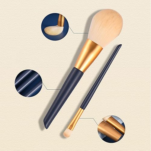 Miniatura 3 de Juego de brochas de maquillaje, 12 unidades, base, correctores, sombras de ojos, brochas de maquillaje para mujeres