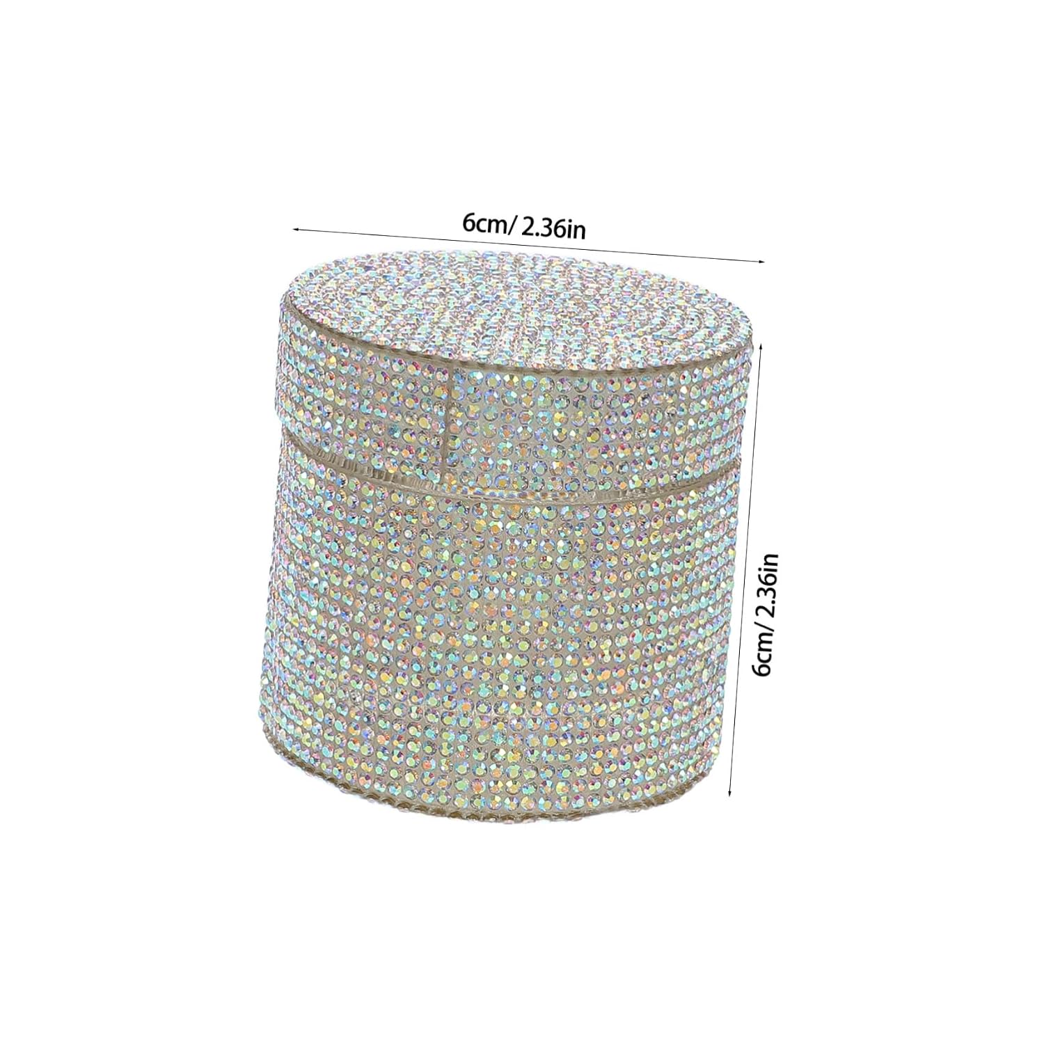Rhinestone Nail Art Cup Large Acrylic Cleaning Bowl for Tools