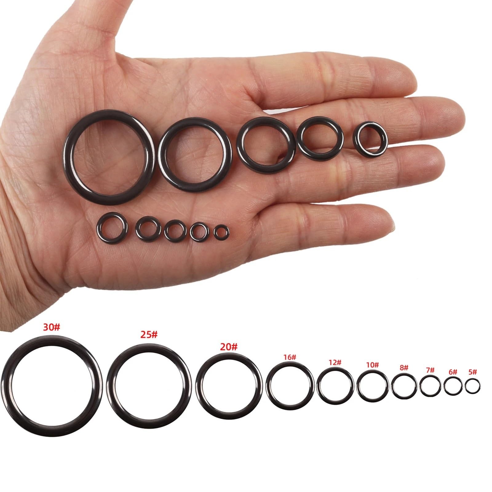 Kit Riparazione Canna Da Pesca Naroote – 35 Anelli Guida In Ceramica E Acciaio Inox – Antitorsione – Facile Da Riporre - 6
