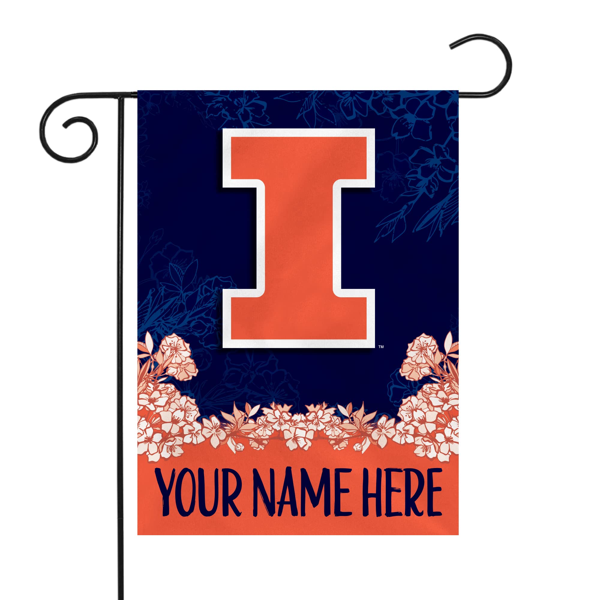 Rico Industries NCAA Standard/Primary Personalized Garden Flag