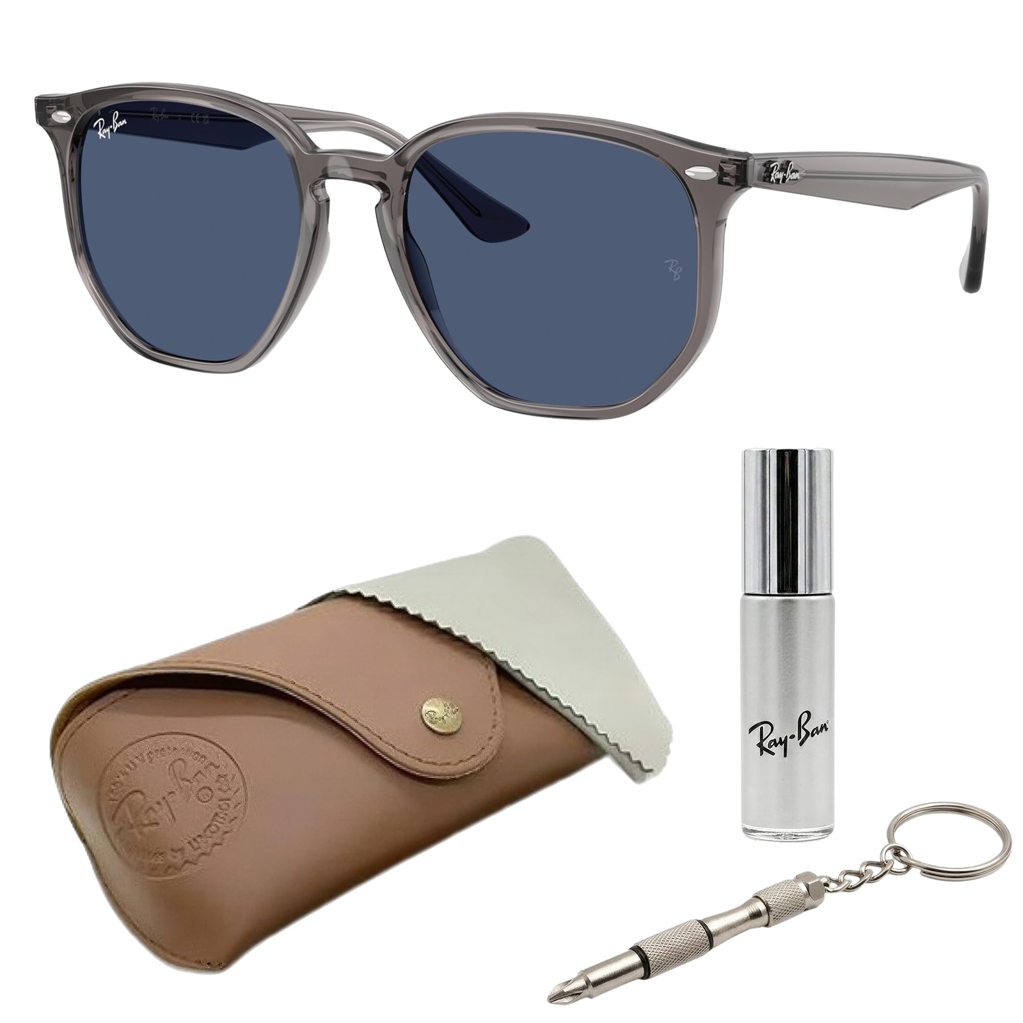 Amazon | Ray-Ban(レイバン) RB4306 スクエアラウンドシェイプ