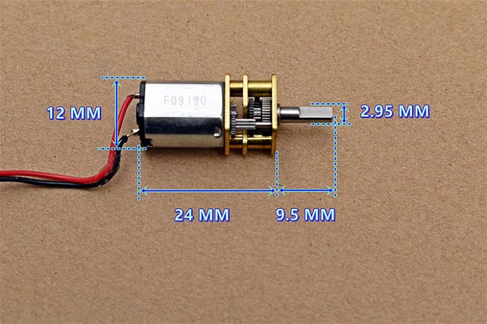RHO-micro Moteur Pas à Pas DC Micro Moteur Pas à Pas Cc 2 Phases 4 Fils