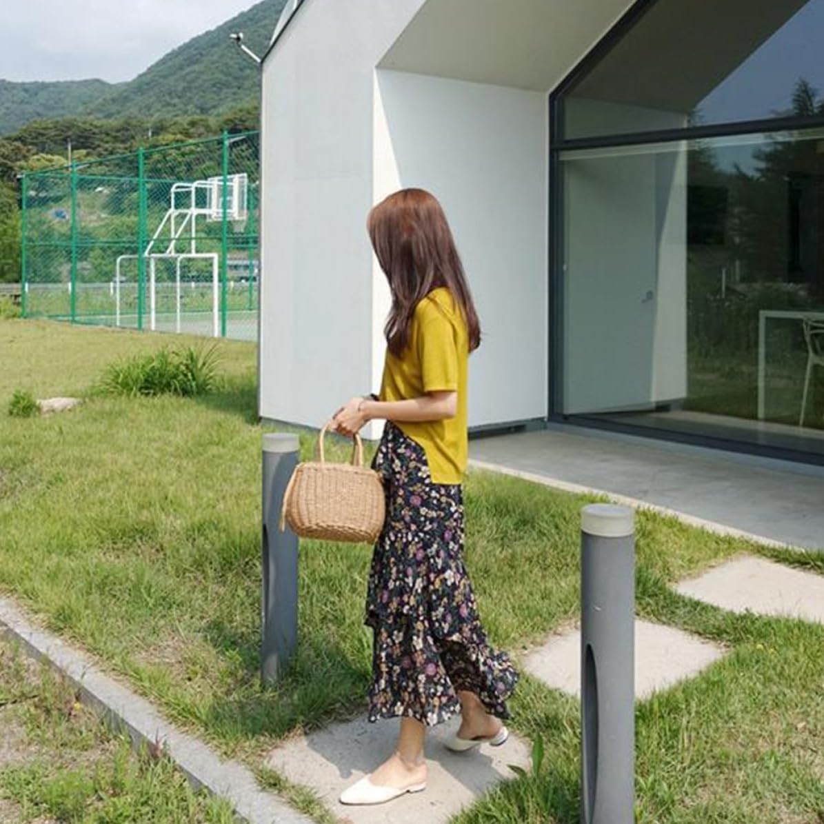 Japanese Style Straw Satchel Tote Bag for Women, Large Capacity