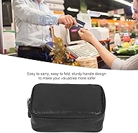 Vista 3 de Bolsa de archivo, bolsa de almacenamiento segura para certificado ignífugo con cerradura para senderismo para viajes para tarjeta para dinero