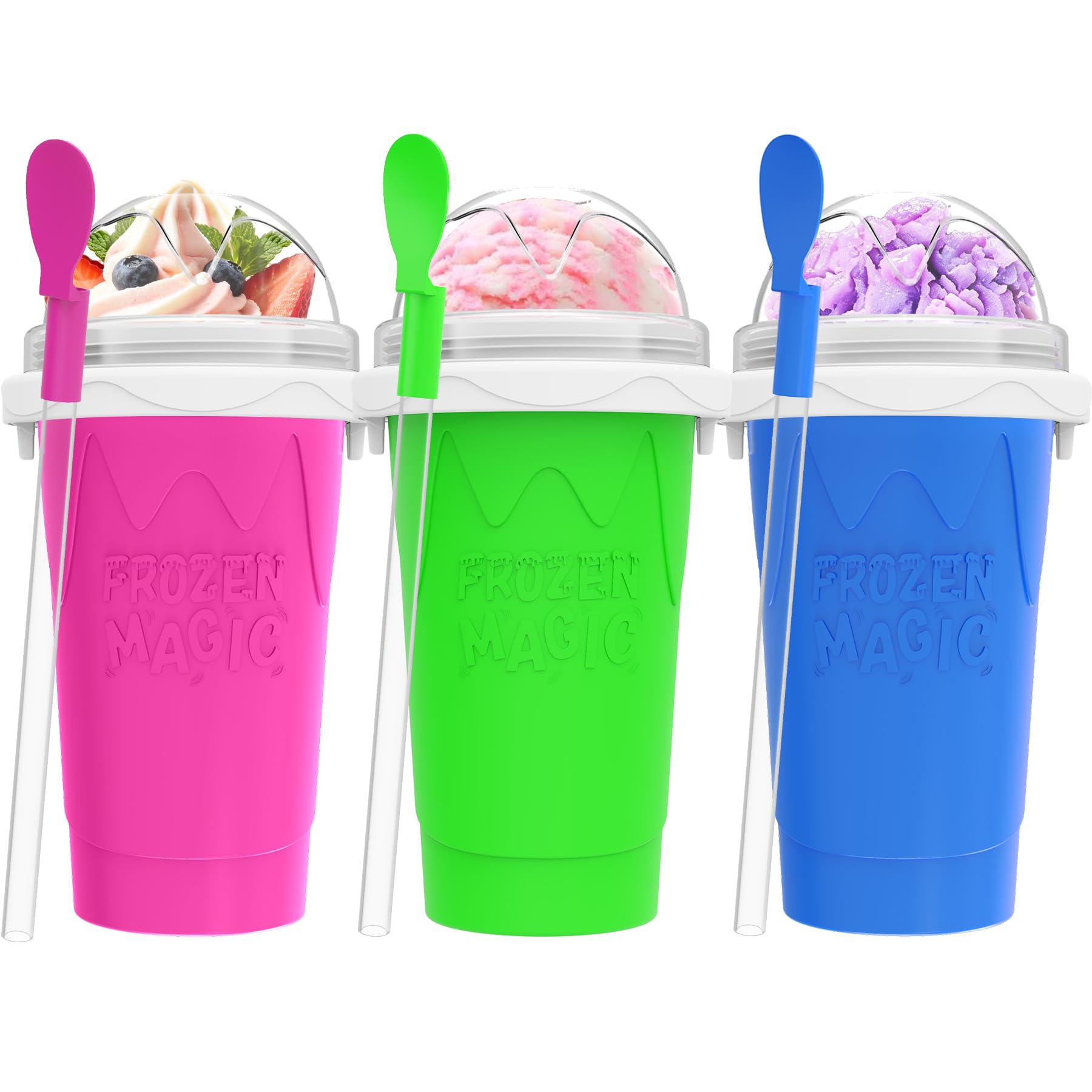3 vasos para hacer granizados de 500 ml, taza portátil para granizados con