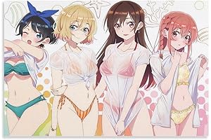 Decorative 'Rent A Girlfriend' Anime Wall Art