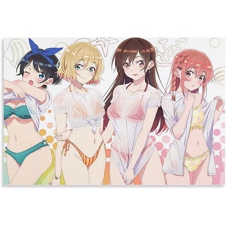 Decorative 'Rent A Girlfriend' Anime Wall Art
