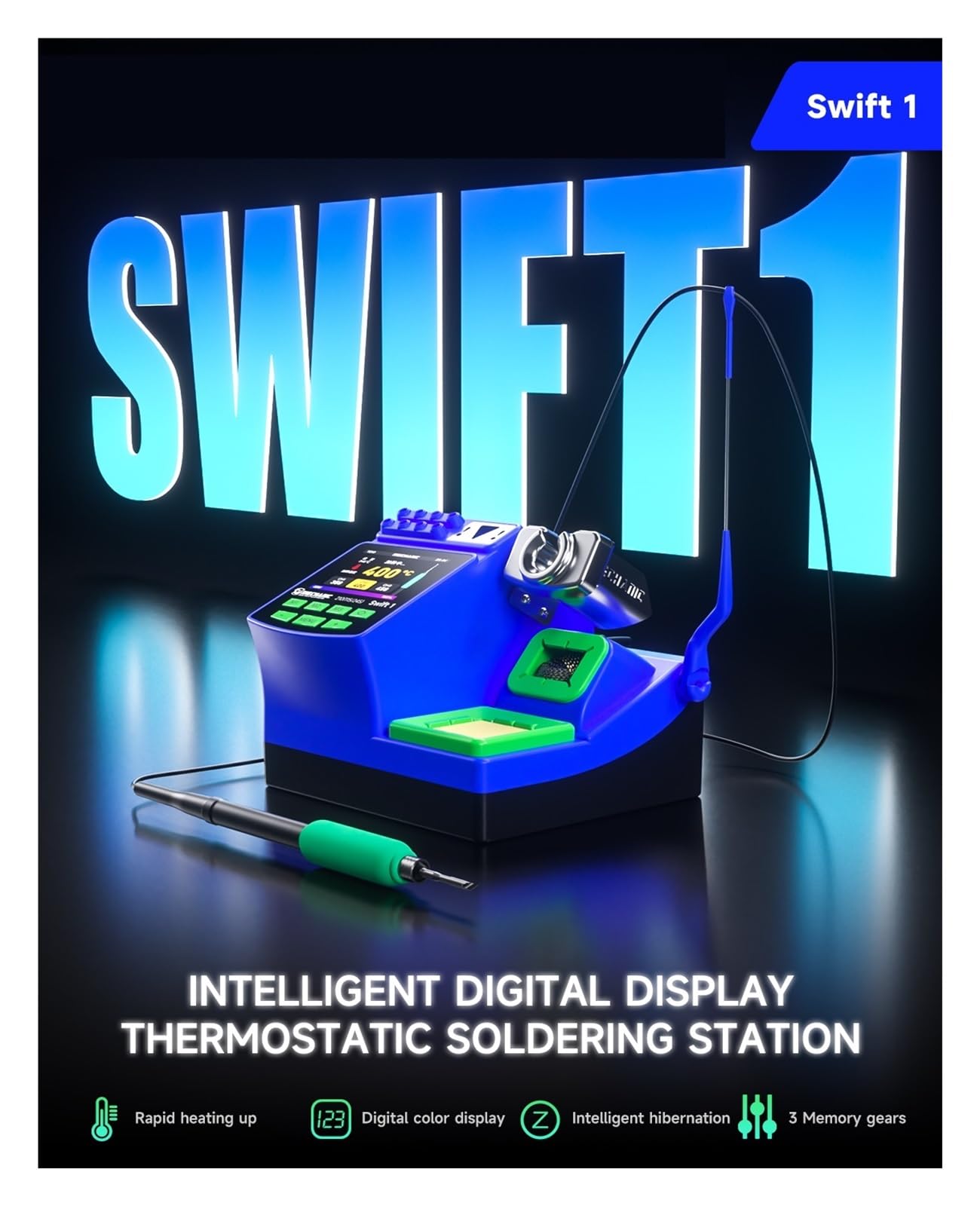 Stazione di saldatura, Stazione di saldatura intelligente Swift 1, supporta maniglie C210/C245/115