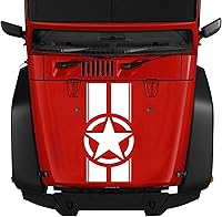 Vista 9 de Calcomanías de vinilo de estrella del ejército de EE. UU., rayas de estrella militar para camión, camionetas, furgonetas, SUV, todoterreno