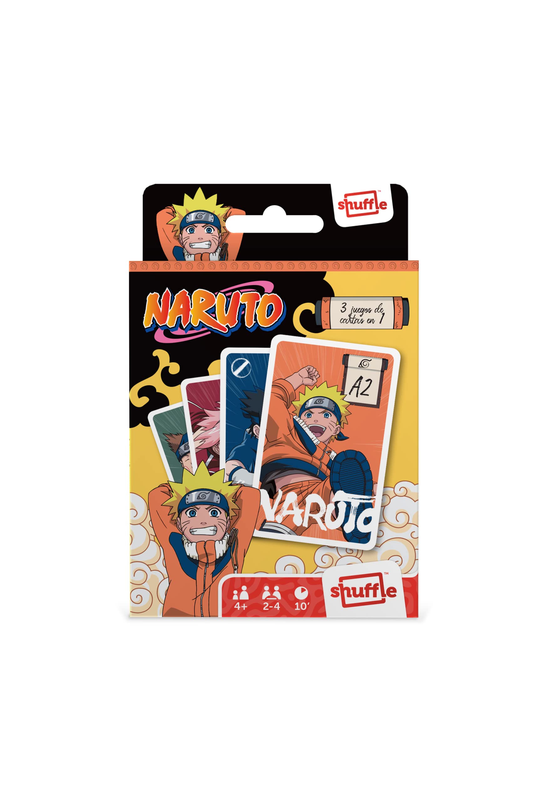 Shuffle Juego de cartas 4 en 1 Naruto