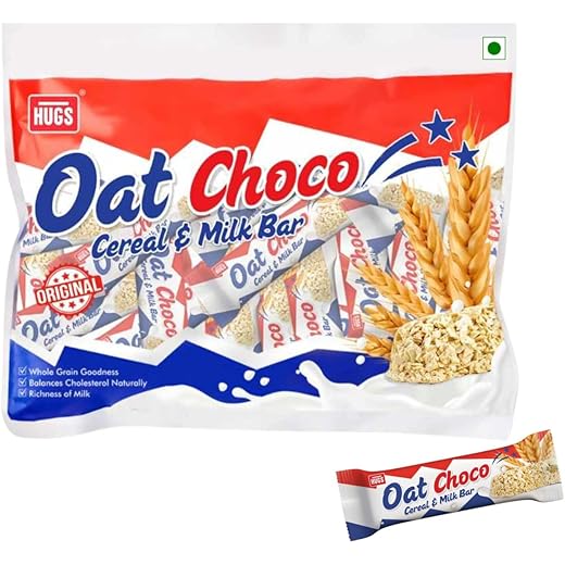 Hugs Oat Chocolate Bars - Snack Pack 40 Units