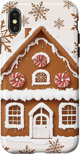 Miniatura 7 de iPhone 13 Pro Max Casas de jengibre y copos de nieve lindo estuche de Navidad