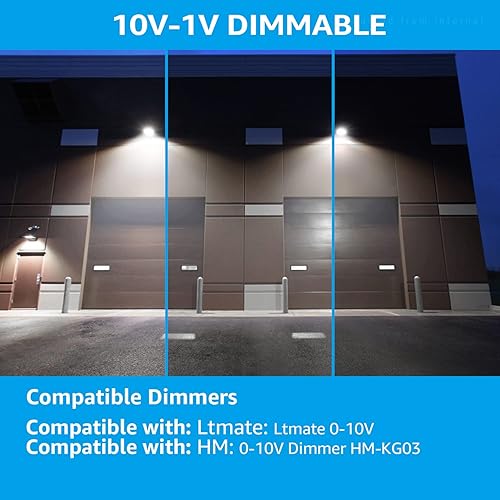 Miniatura 5 de LEONLITE Paquete de pared LED de corte completo, 45 W 5625 LM, luz LED regulable con certificación UL, 120-277 V IP65, iluminación de pared