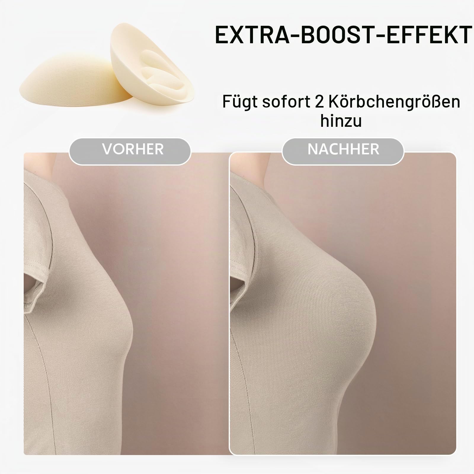 FOOT OF THE TREE Superdicke BH-Einlagen, herausnehmbare Brustvergrößerungen, Push-up-BH-Polsterungen, 3 Paar