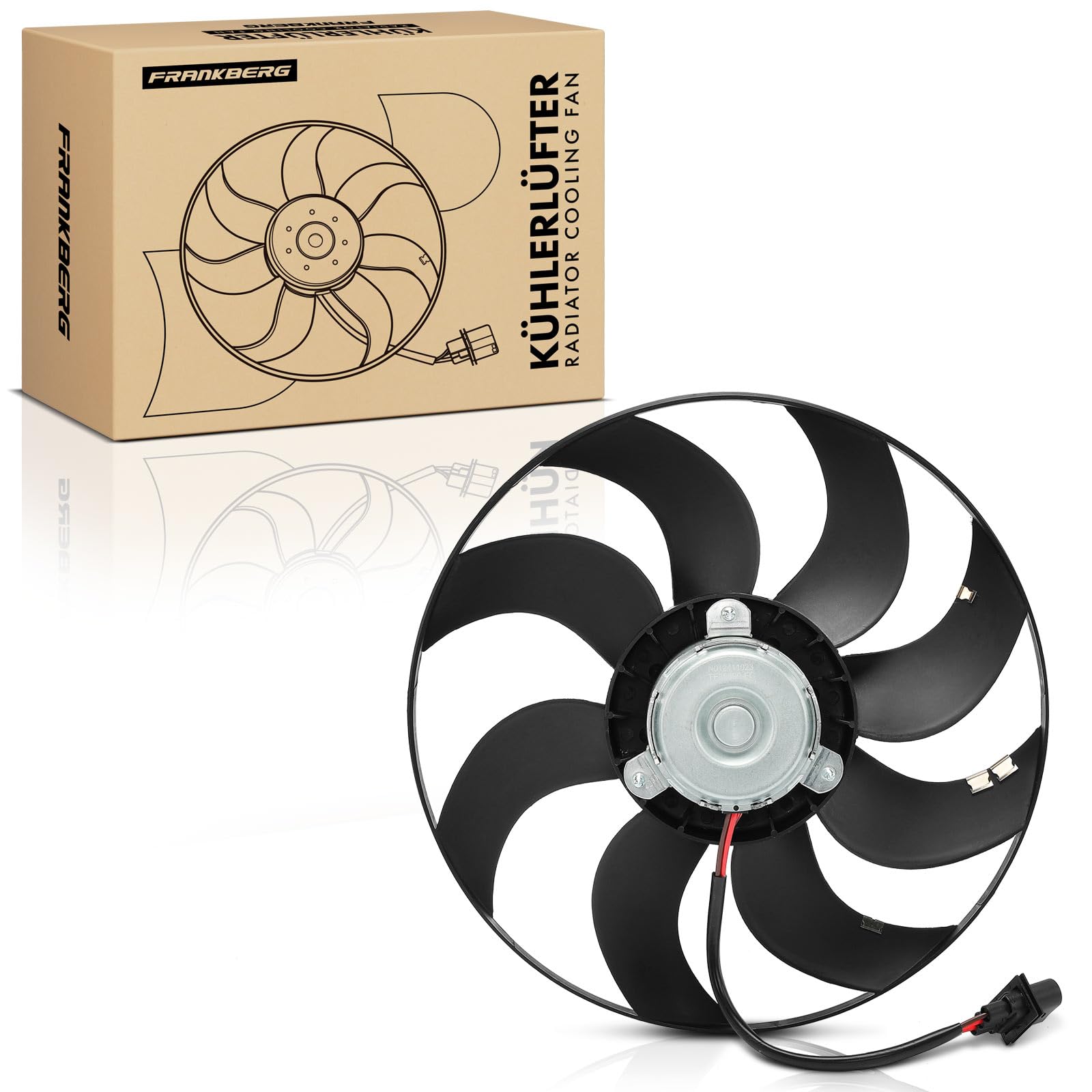 Frankberg Ventilador del radiador rueda del ventilador enfriador de agua