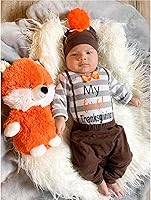 Vista 3 de Detigee Traje de Acción de Gracias para bebés y niñas