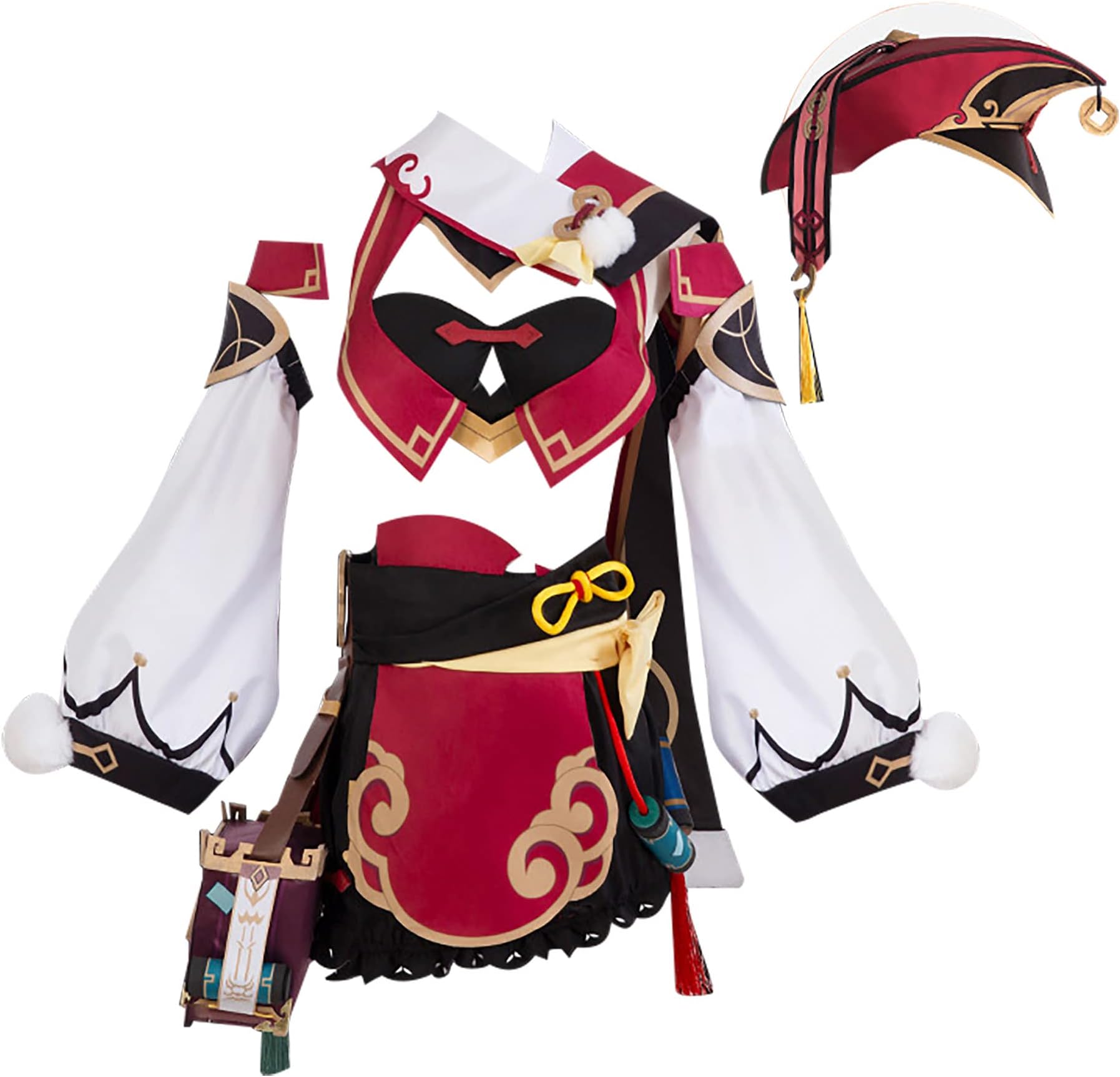 Hurykte Cosplay XINGQIU Uniforms Cosplay Costume Uniform with Accessories Full Set