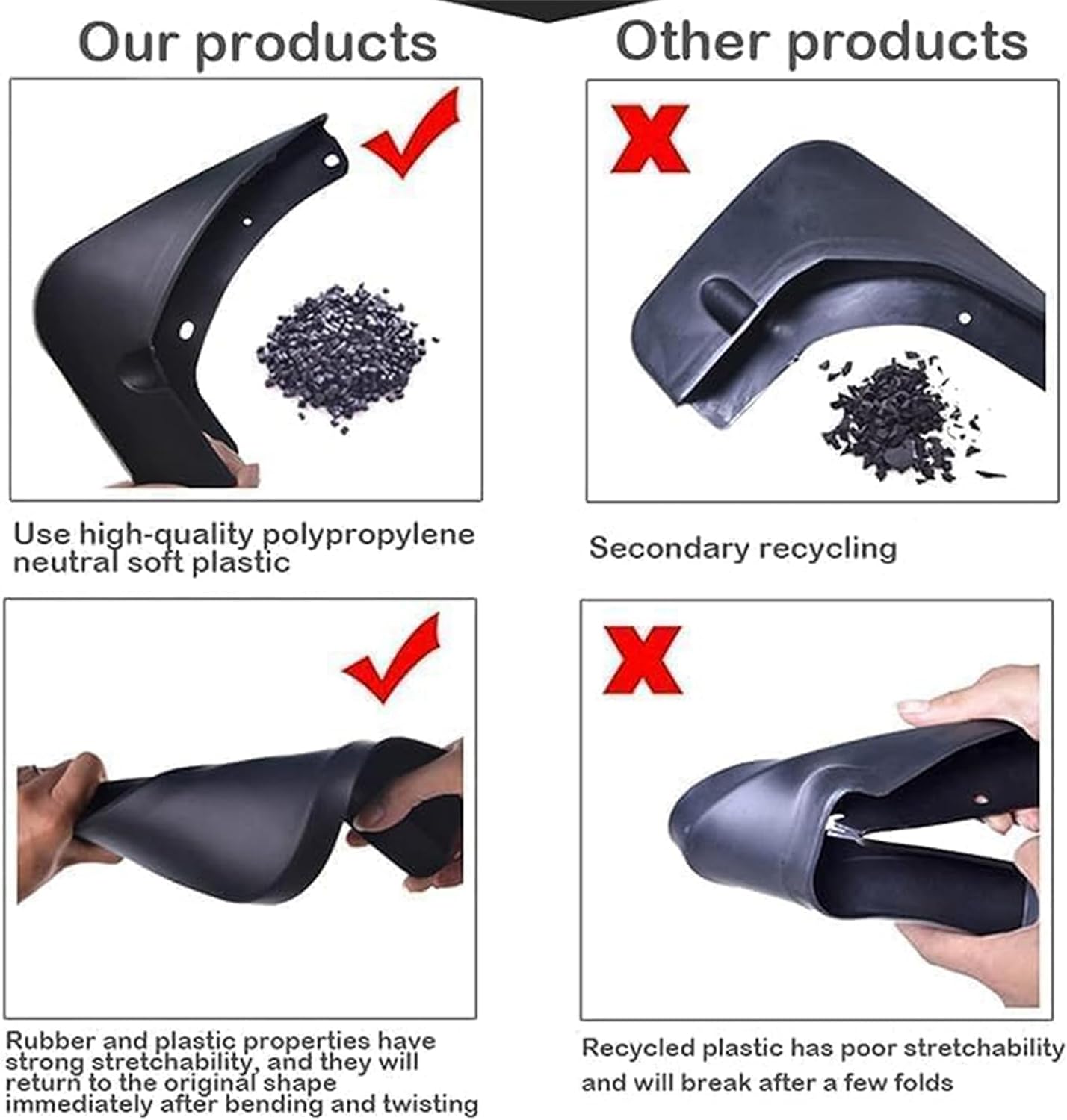 4 Pcs Car Mud Flaps for Nissan Rogue X-Trail T33 2021 2022 2023 2024,Front and Rear Splash Guards Mudflaps Flap Mudguards Car Wheel Protection