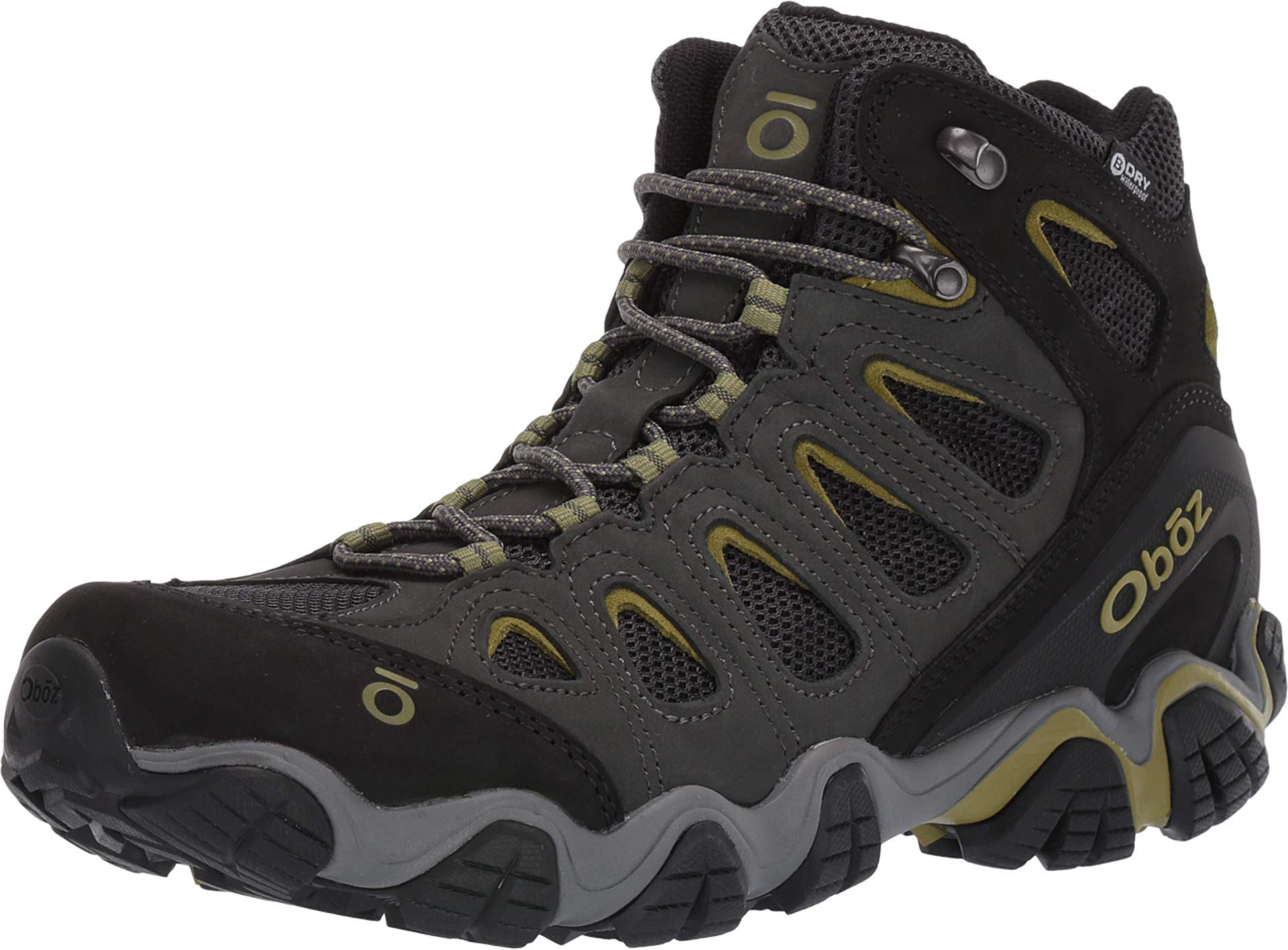 Oboz Men's Sawtooth II Mid B-DRY, Dark Shadow/Woodbine Green, 14 Medium