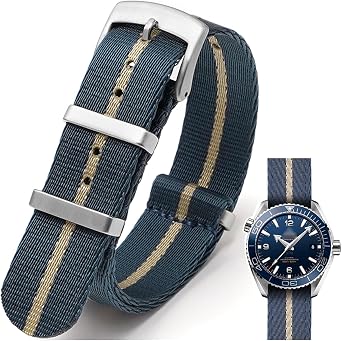 Watch Straps Nylon Classic NATO Style Watch Strap 18 mm 20 mm 22 mm 24 mm Premium Sport Ballistic Nylon Military Watch Strap Replacement Watch Strap for Men Women