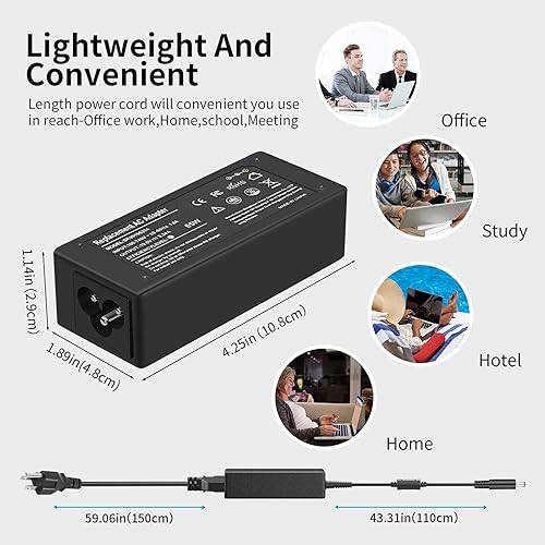 Miniatura 6 de Adaptador de 65 W y 45 W para cargador de laptop Dell Inspiron 13 14 15 17,3583 5566 5559 3585 5593 5567 3590 5555 5570 Dell Latitude 3310 3410 3420