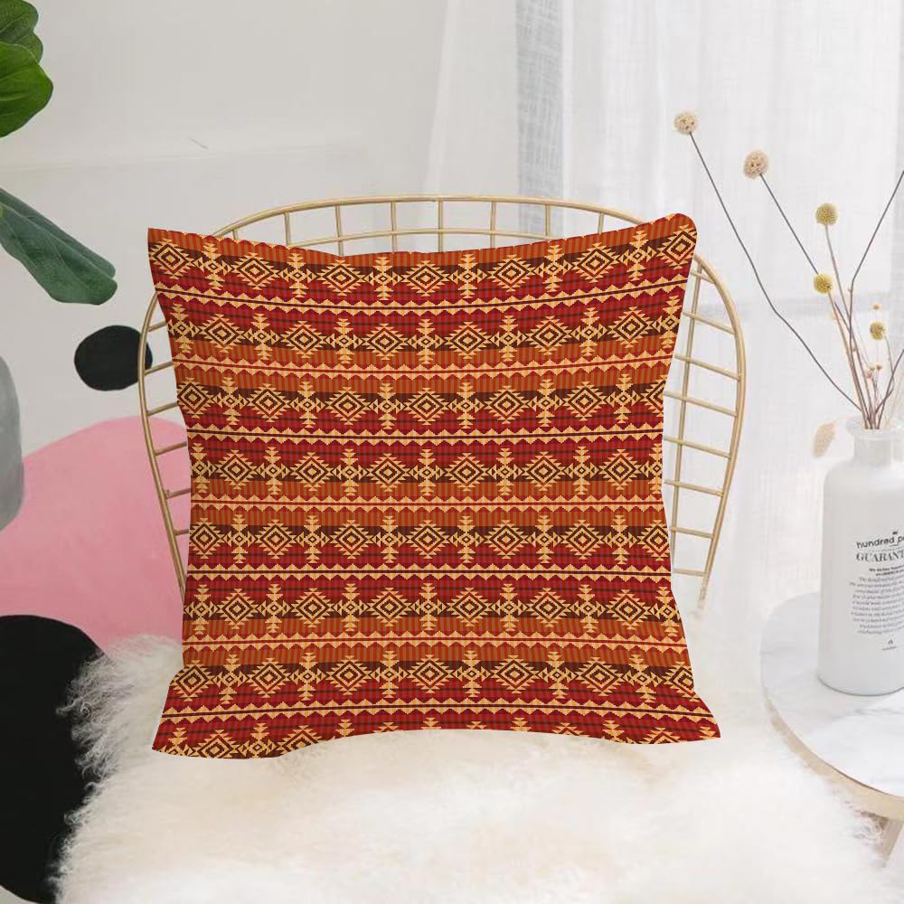 Hyosxw Mexican Ancient Aztec Culture Theme Classic - A6 Cushion Cover,Throw Pillow Case Home Decorative For Living Room Bedroom Sofa Chair 18X18 Inch,Mexican Ancient Aztec Culture Theme Classic,Pillowcase 45X45cm