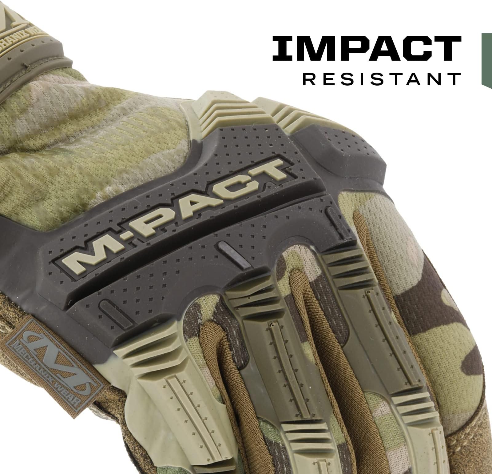 メカニクスウェア:M-Pact セキュアフィット タクティカル グローブ タッチスクリーン対応 メンズ 耐衝撃 振動吸収 作業用手袋 (迷彩-マルチカム XXL)