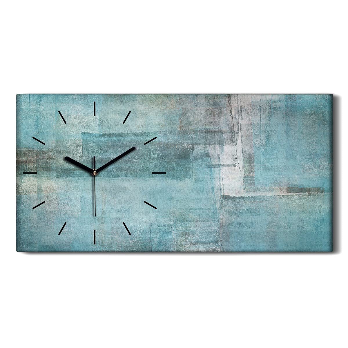 Horloge sur Toile Art Moderne Salon Ne Pas Tic Tac 60x30cm