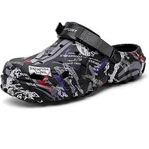 FLIOZY Mens Camouflage Printed Garden Clogs Slip On Water Shoes with Adjustable Back Strap   Lightweight Outdoor EVA Rubber Mules for Beach, Pool, Yard, and Summer Hiking