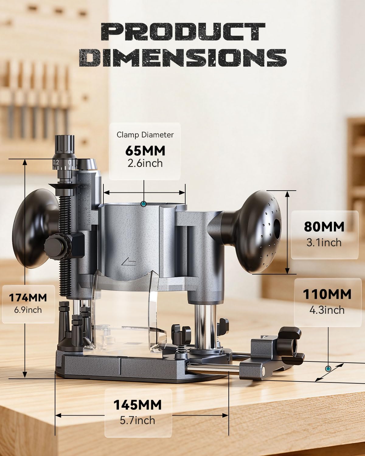 MtiolHig Plunge Router Base Kit - Precision & Stability -2