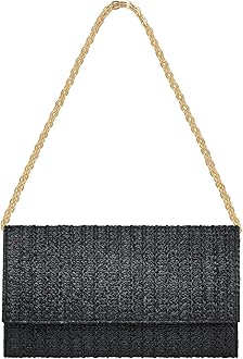 Kseymeir Straw Clutch Purse Shoulder Crossbody Bag Envelope Purse Raffia Handbag for Summer Beach Travel Trendy | Straw, Summer, Beach, Travel, Trendy