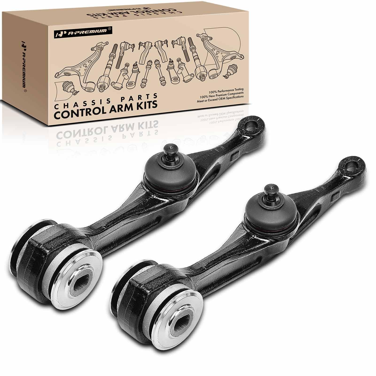A-Premium 2 x Front Lower Rearward Control Arm, with Bushing, Compatible with Mercedes-Benz S350/S65 AMG 2006, S430/S500/CL500 2000-2006, S55 AMG/S600/CL55 AMG/CL600 2001-2006, CL65 AMG 2005-2006