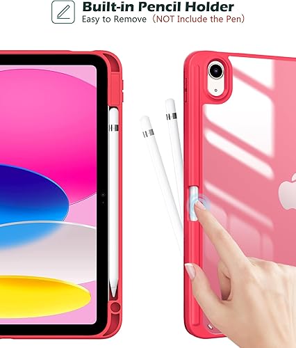 Vista 27 de ProCase Funda para iPad (A16) de 11ª generación de 11 pulgadas 2025/10ª generación de 10.9 pulgadas 2022 con soporte para lápices, funda híbrida Azul