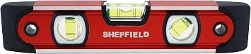 Sheffield 58640 9 Inch Magnetic V-Groove Torpedo Level