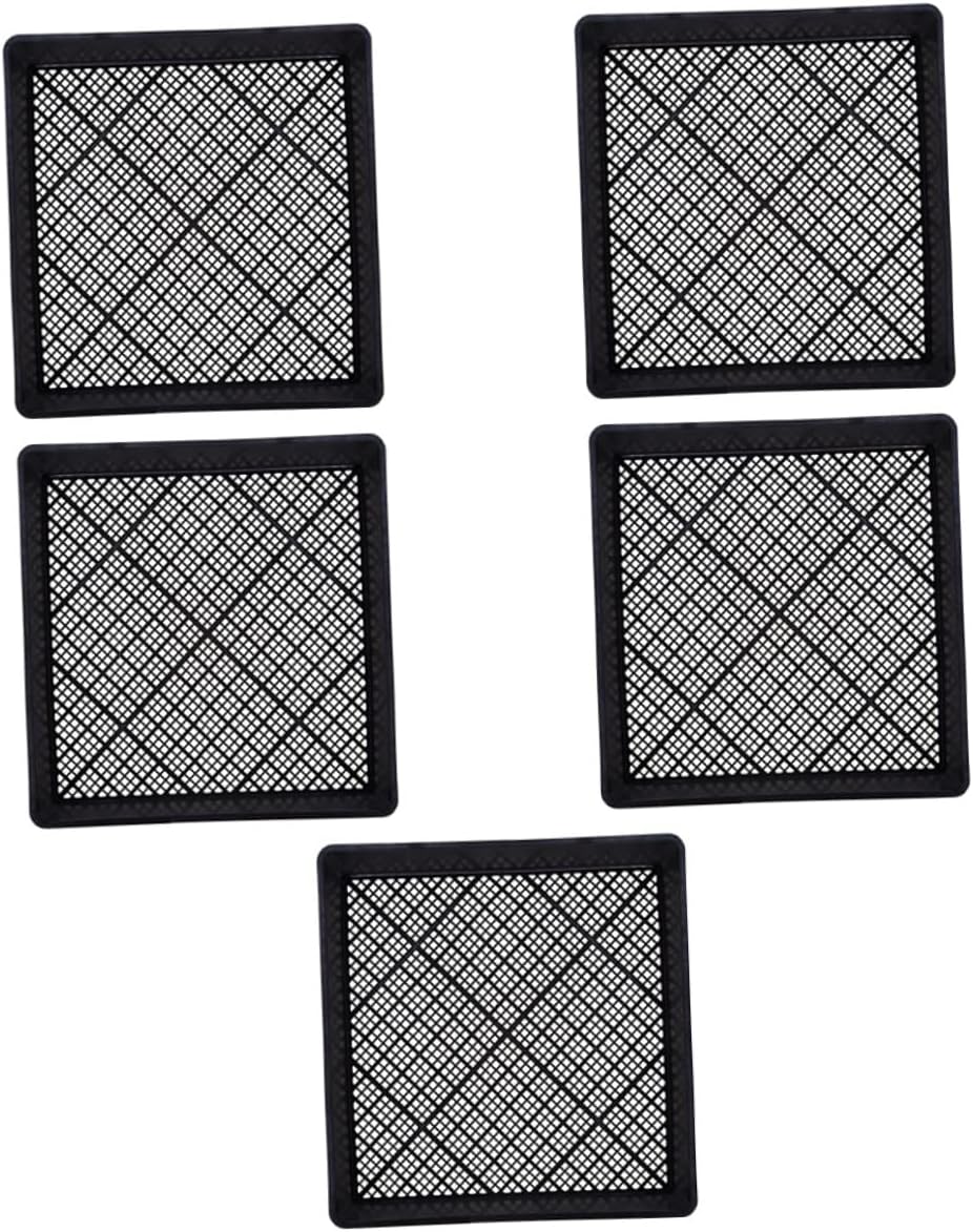 Kichvoe 5Pcs Durable Plant Germination Trays Nursery Sowing Tray Thick Material for Wheatgrass Radish Chinese Cabbage Gardening