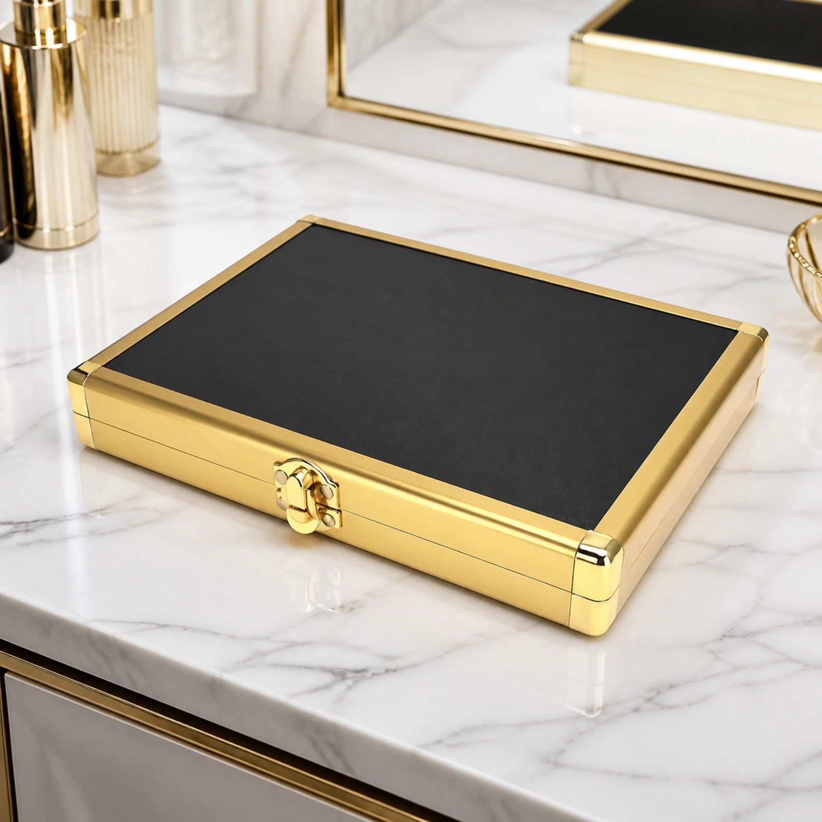 predolo Valigetta Professionale con a Scatto Portatile Borsa da Parrucchiere Leggera Custodia per Parrucchieri Professionisti, Scrivania di Lavoro