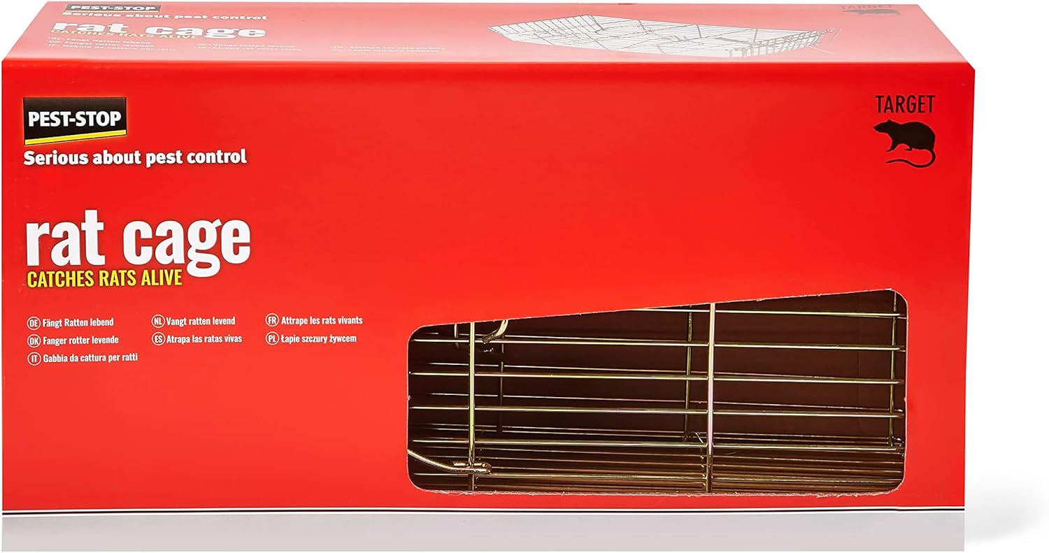 PestStop Rat Cage Cage for Indoors Durable Reusable Snap Traps