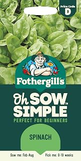 Mr Fothergill's Oh Sow Simple Spinach Vegetable Seeds Green | Sowing Dat...