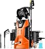 TEANDE TE3500 2.2GPM Pressure Washer 2000W Electric Pressure Washer Power Washer Car Washing Machine with Adjustable Nozzle, Spray Gun Foam Cannon for Cleaning Garden, Cars,Driveways