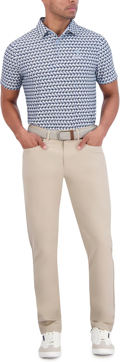 Ben Sherman Men's Short Sleeve Printed Tech Sports Fit Polo Top - Image 4