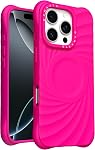 ORNARTO Vortuxe pour iPhone 16 Pro étui 6.3", [Compatible avec MagSafe / 2X Protection contre les chutes militaires], Housse de téléphone en silicone liquide antichoc pour iPhone 16 Pro - Quartz rose