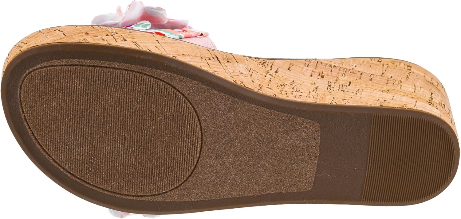 Corkys Footwear Women’s Wildflower Wedge Sandal - With a 2.5-inch Heel Height, 3D Flower Band, Cushioned EVA Insoles for All-Day wear - Cute, Trendy Comfort