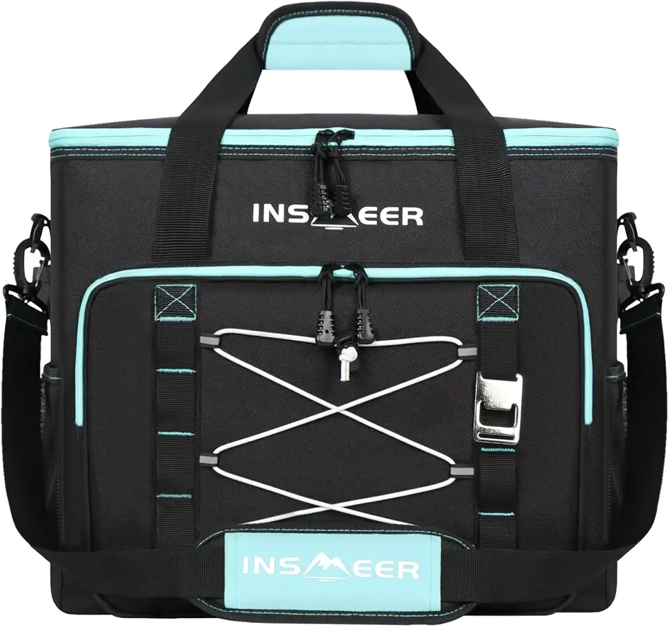 INSMEER 55/48 Litros Bolsa Termica Isotérmico Grande Caixa Térmica Cooler Sacola Para acampamento Visite a loja