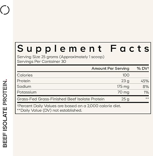 Miniatura 2 de Codeage Suplemento de proteína aislada de carne alimentada con pasto  20 aminoácidos, rico en colágeno  Atletas y deportes  Suplemento de proteína