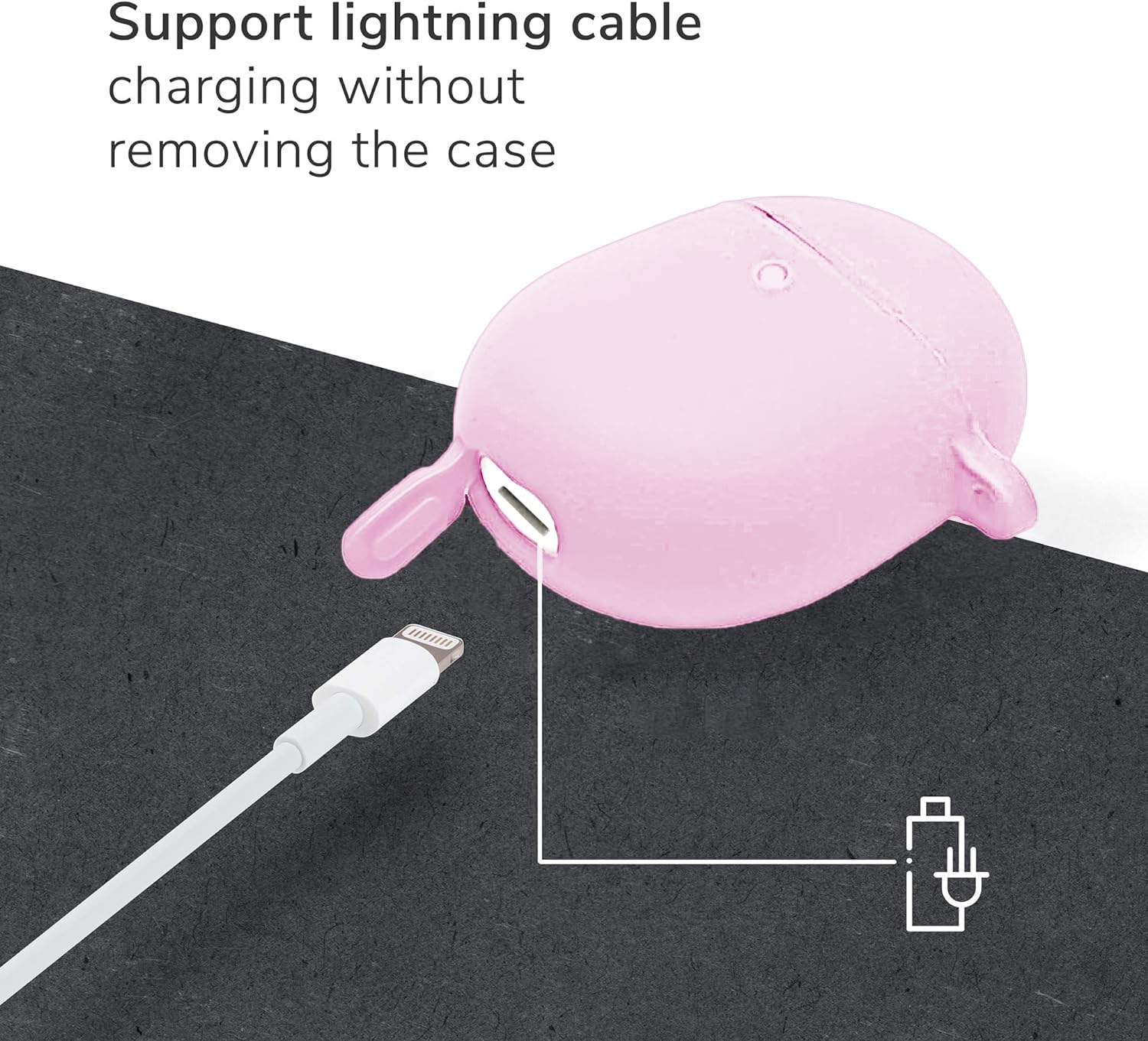 GARTOO Funda para Google Pixel Buds Pro 2022 con kit de limpiador, funda protectora de silicona suave a prueba de golpes con mosquetón para Google Pixel Pro, LED frontal visible, rosa