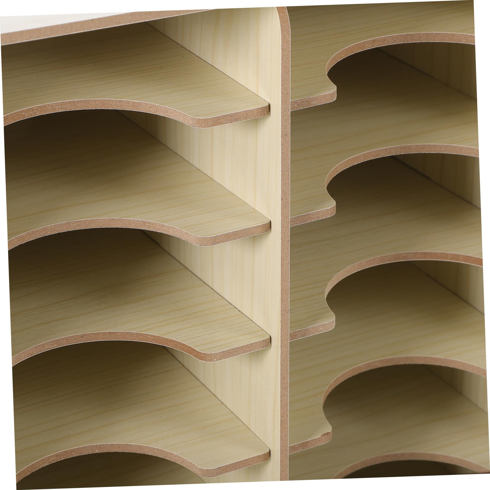 STOBOK Porta Cellulare in Legno per Scrivania Organizer da Tavolo Scomparti Multipli Espositore per Telefono Cellulare Scatola Portaoggetti da Ufficio
