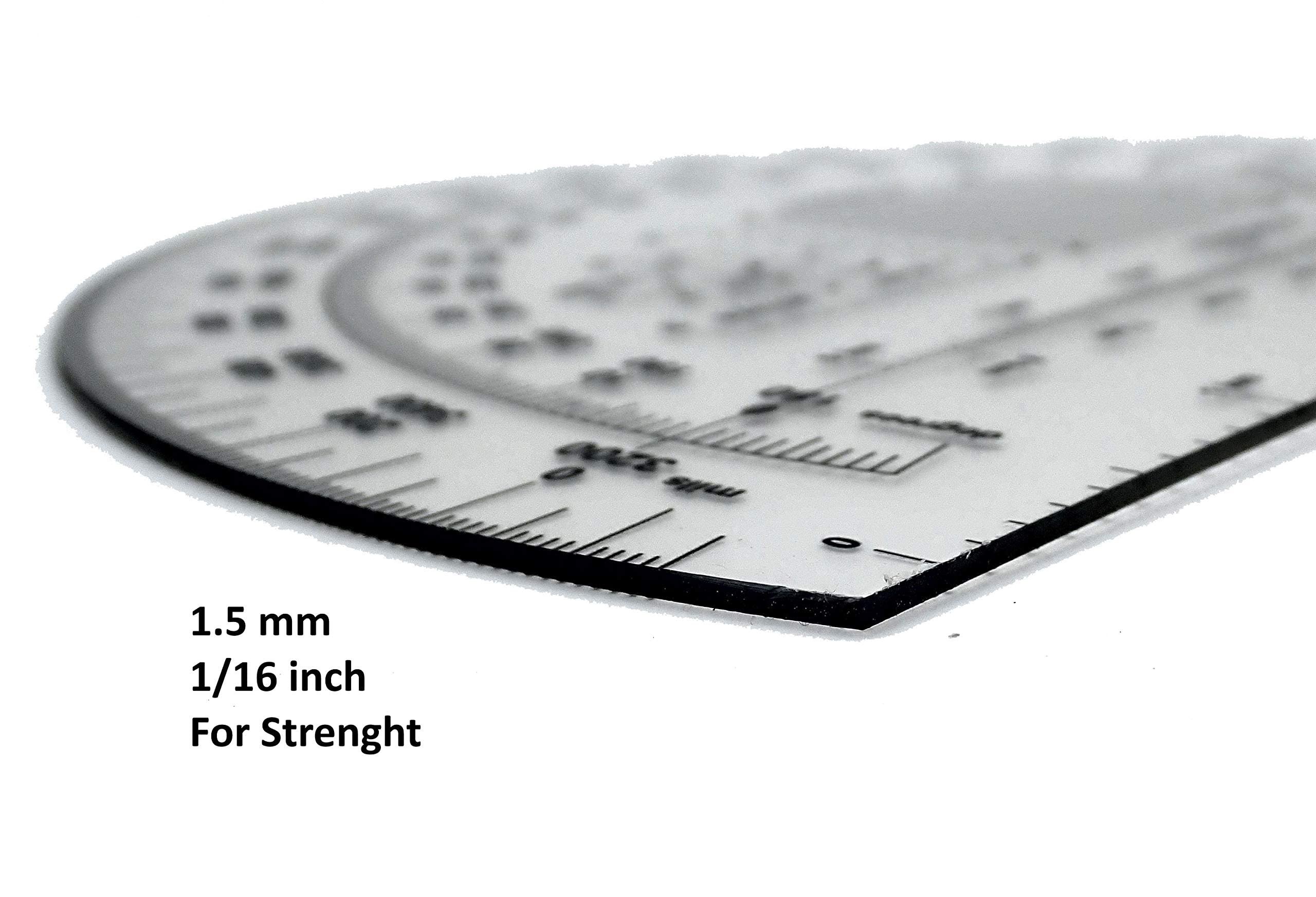 MTT PL - Degrees Mils Meters Yards Protractors