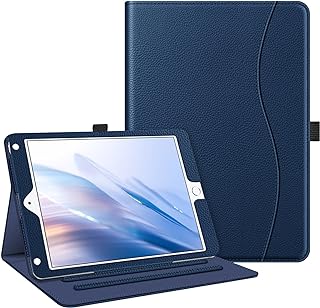 Fintie Case for iPad 9.7 2018 2017 / iPad Air 2 / iPad Air - [Corner Protection] Multi-Angle Viewing Folio Stand Cover w/Pocket, Auto Wake/Sleep for iPad 6th / 5th Gen, iPad Air 1 2, Navy