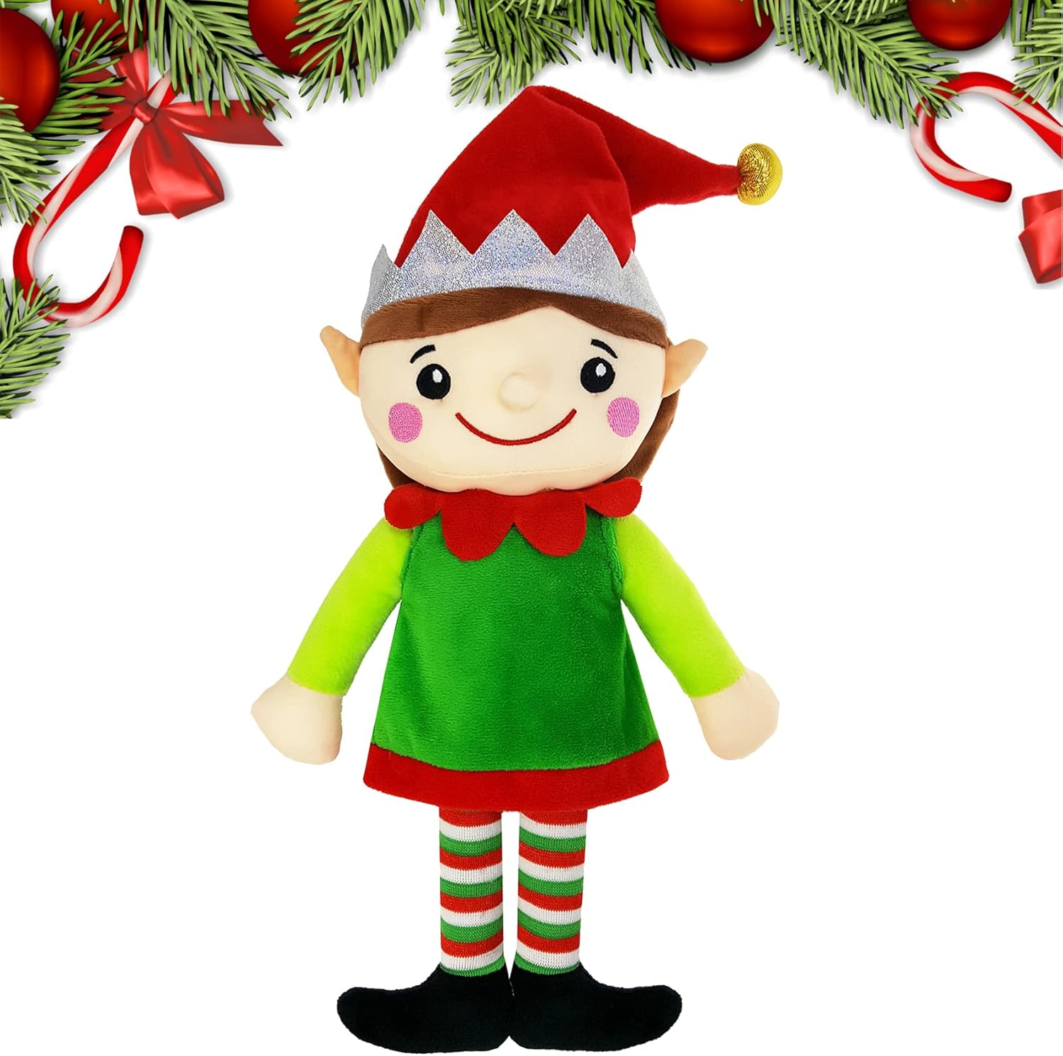 Christmas Clearance! 16" H Adorable Plush Christmas Elf