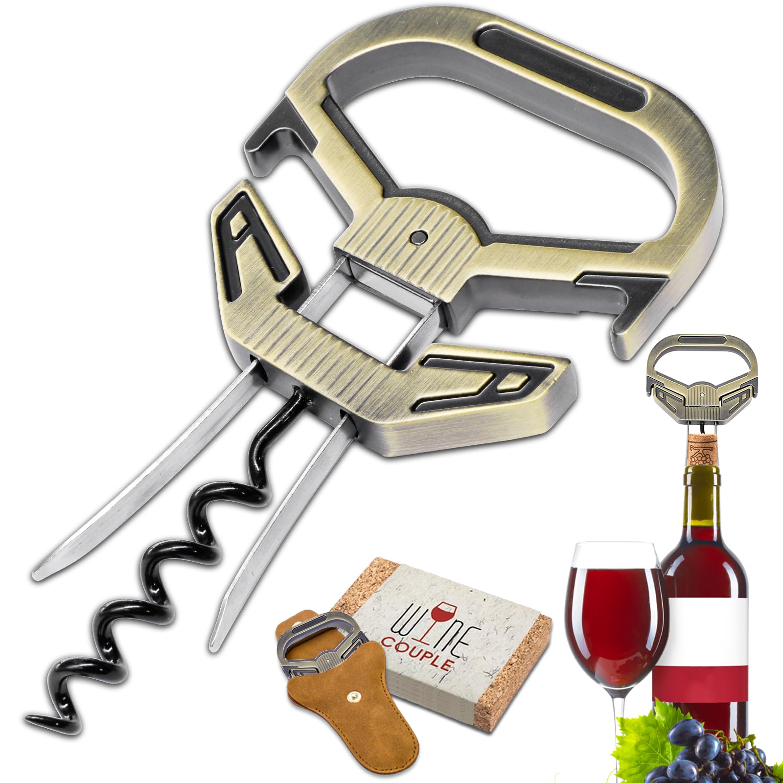 LUCYLANKER Ah So Weinöffner für Vintage Flaschen, Alter Wein